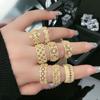 Chinese Retro High-End Open Lace Ring - Women's Court Style Temperament, Niche Design
