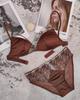Hot Sale Sexy Thin Satin Splicing Lace Bra Big Breast Small Rim Free Bra Underwear Set