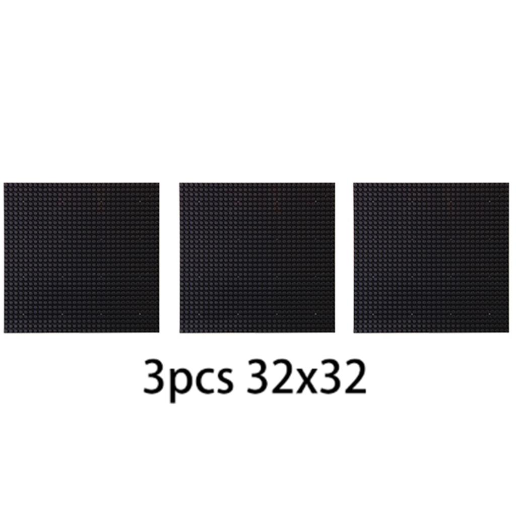 3PCS Bricks Baseplate 32x32 16x32 Dots Plastic Base Plates Compatible MOc BuildingBlock Toys 10 in Classical Multi Color 10 lN