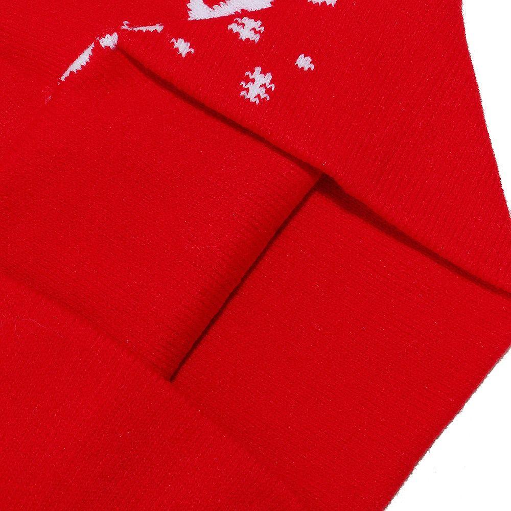 Reindeer Red Knitted Woolen Hat Christmas Tree Pullover Cap Santa Claus Beanie Hat  Women