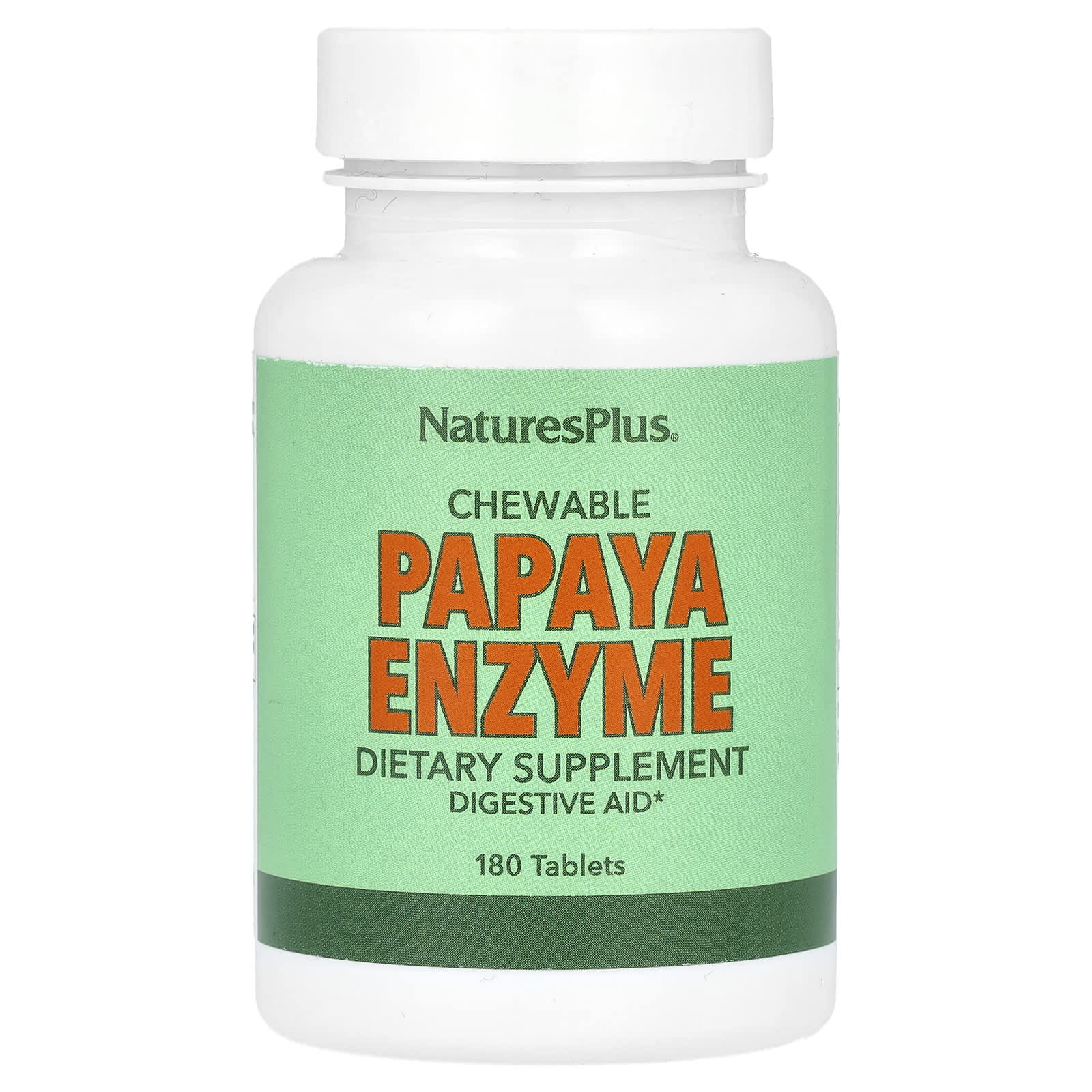 

Chewable Papaya Enzyme Supplement, 180 Tablets