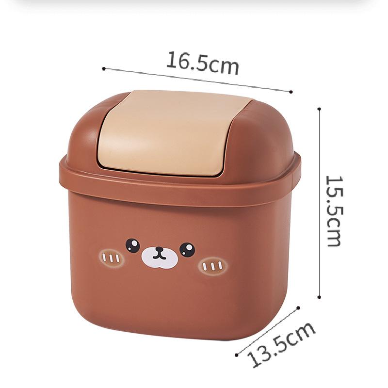 

Милый забавный настольный мусорный бак для дома, спальни, гостиной, разное мусорное ведро для хранения, офисный стол, пресс, мини-разное мусорное ведро