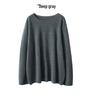 Women's 100% Pure Cashmere One-Shoulder Long Sleeve Sweater - Soft, Loose-Fit Knitwear for Autumn/Winter.