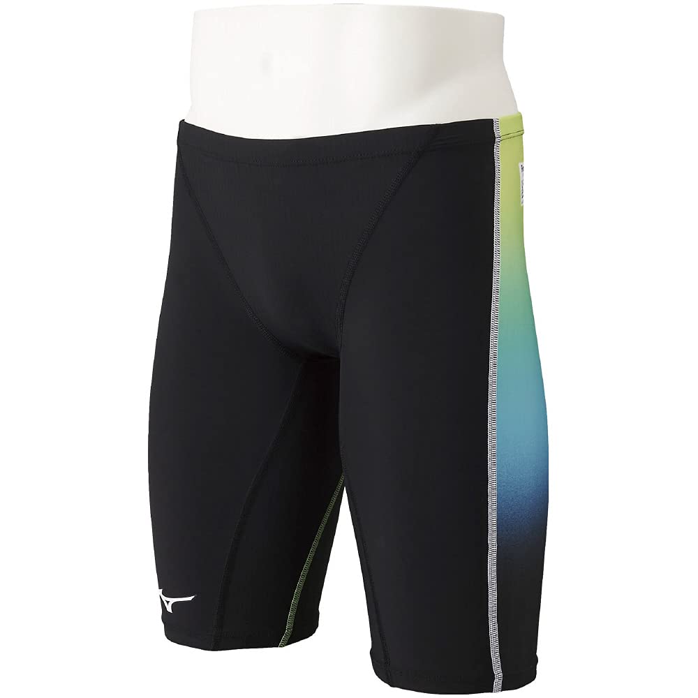 

MIZUNO FX SONIC Prism Half Size Black x for Competitive Swimming and Racing Boys Tights, N2MB1431, 120, Lime,