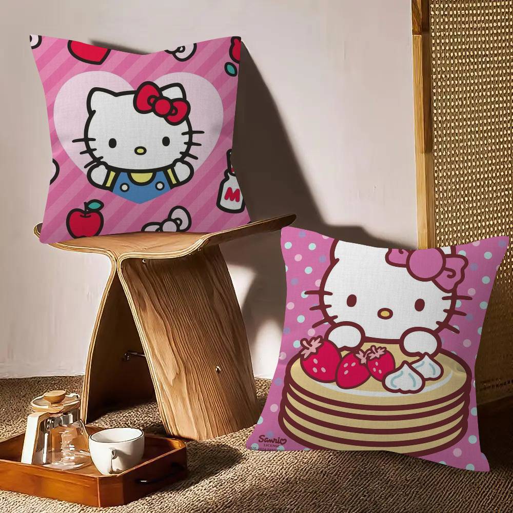 Pillow Cover Sofa Cushion Cover Home Room Decoration Children Gift Cartoon Hello Anime K-kt