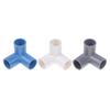 10Pcs Pvc Elbow 3 Way Pipe Fittings Pvc Garden Right Angle Tee Corner Joint Tent Feet Corner Center Connector