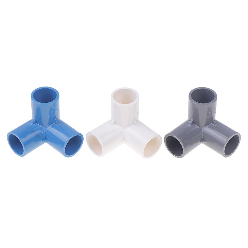 10Pcs Pvc Elbow 3 Way Pipe Fittings Pvc Garden Right Angle Tee Corner Joint Tent Feet Corner Center Connector