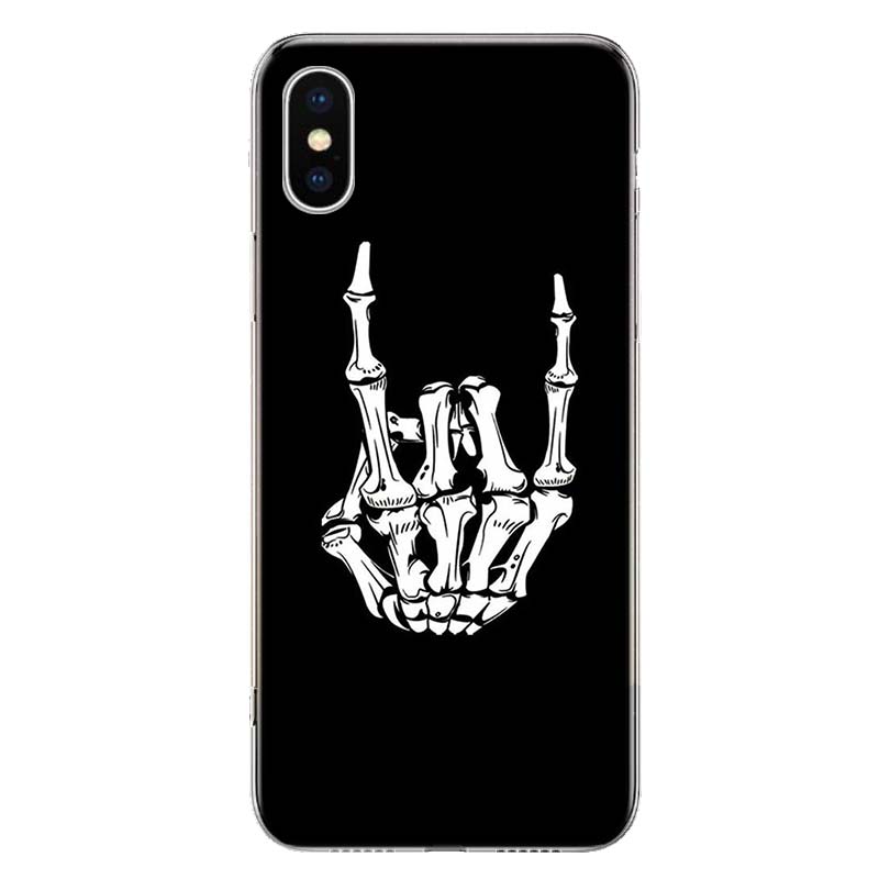 Spooky Skull Funny Dance Skeleton Husă pentru telefon pentru Apple iPhone 11 12 13 15 Ultra 14 Pro 7 XR X XS Max 6S 8 Plus + Mini SE Print