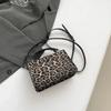 Leopard Buckle Crossbody Bag for Women PU Shoulder Bags Flap Hasp Stitching High Quality Hand Bags Fashion