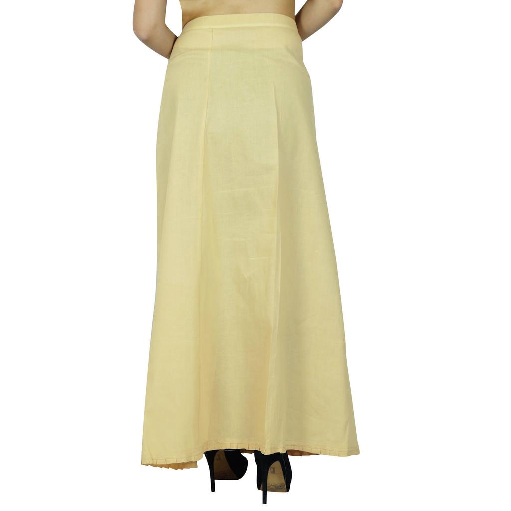 Bollywood Stitched Petticoat Cotton Inskirt Solidna indyjska podszewka dla Sari
