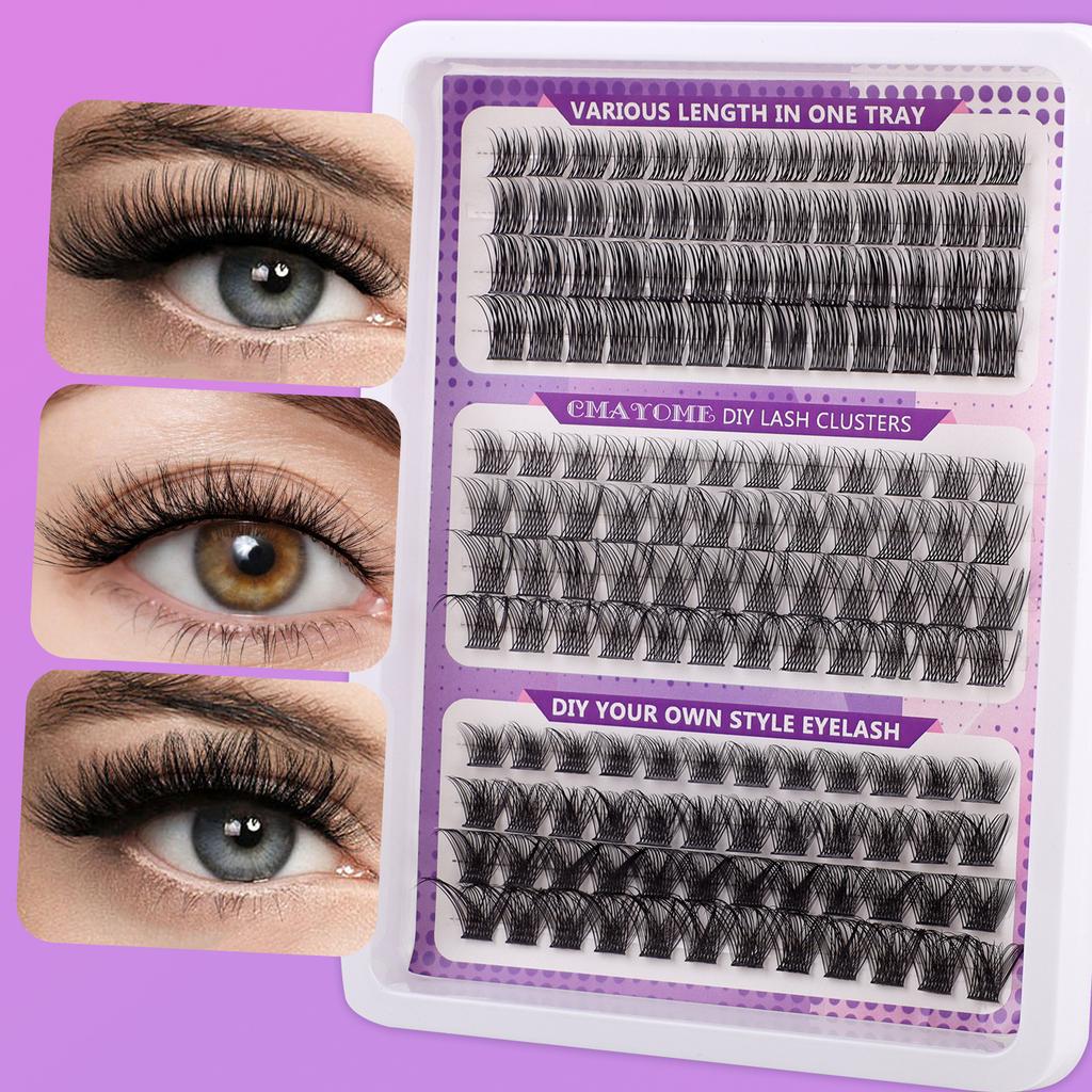 Diy False Eyelashes, 148 Tufts Of Extended Hair, Three Mixed Thick Eyelashes