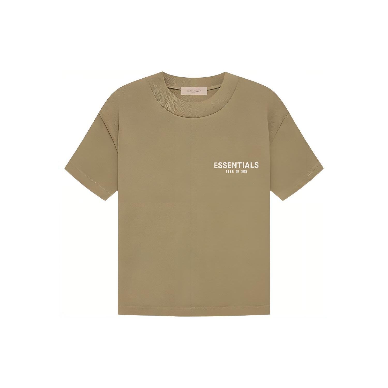 

Fear Of God Essentials Ss22 Series Oak Solid Logo Crew Neck Short Sleeve Drop Shoulder T-Shirt Women T-Shirt Oak-Brown FOG-SS22-466 XXL
