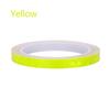 Hot Sale 6 Colors Motorcycle Rim Tape Reflective Wheel Stickers Warning Effect Decals Vinyl Waterproof Bright Car Stickers