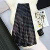 Seoulish Vintage Polka Dot Satin Mermaid Skirts for Women 2026 New Spring Summer High Waist Casual Mid Length Women's Skirts