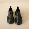 Women's 2025 spring and autumn new retro British style student versatile lace-up thick sole height increase single