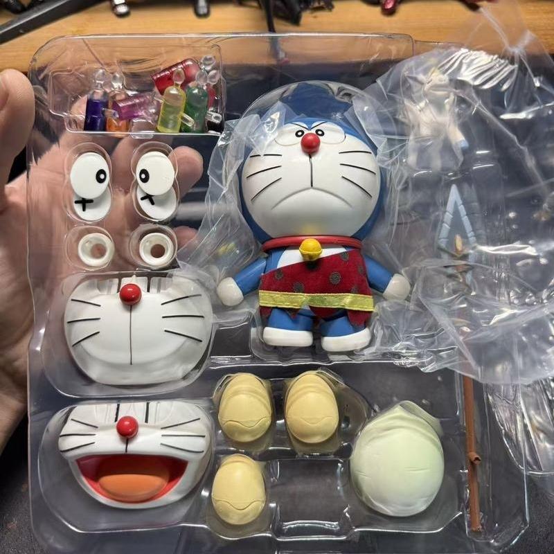 Bandai Doraemon Model Set Robot Series Elf Doraemon Movie 2016 Animation Character Building Block Set Decorative Action Toys Bir