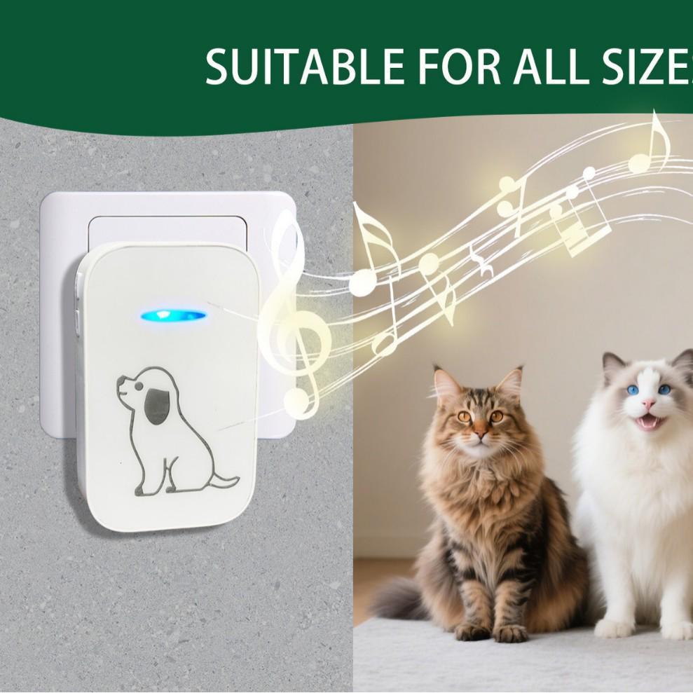 Chenji Self-Powered Wireless Pet Doorbell - Waterproof Puppy Entry Chime