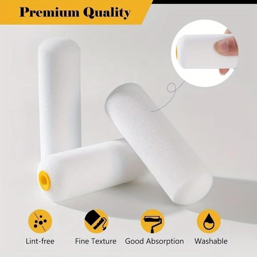 4/6 Inch Roller Foam Paint Roller High-Density Wall Paint Roller For Cabinets