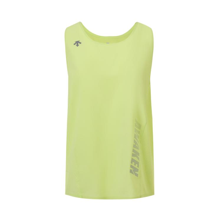 Redescente Series Logo Design Soft Comfortable Versatile Sleeveless Sports Vest Women tops Sunny-Lime D5232ZHB20
