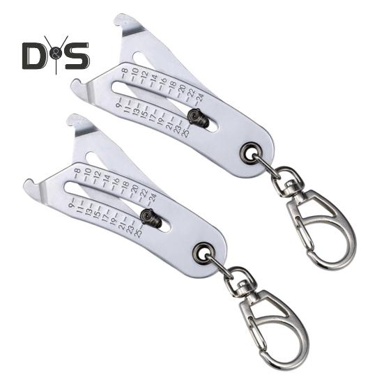 1/2-częściowy sprawdzacz gwintów z brelokiem, przenośne jednostki metryczne i imperialne, przesuwne pokrętło, identyfikator śruby, wytrzymały, stal nierdzewna, precyzyjna nakrętka śruby