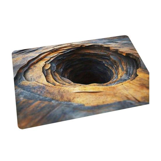 Koupelnový koberec Protiskluzová podložka Vzor optické iluze Koupelnový kobereček Snadno se čistí Pohodlný relaxační prostor Koupelnová předložka