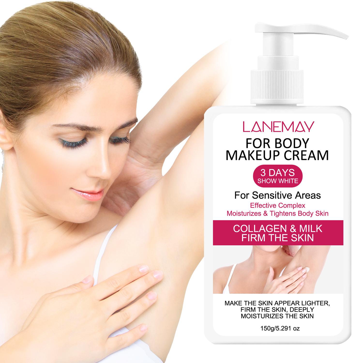 

For Body Makeup Cream-Firm & Tightens Body Skin- Make The Skin Appear Lighter-Deeply Moisturizes And Smooth The Skin