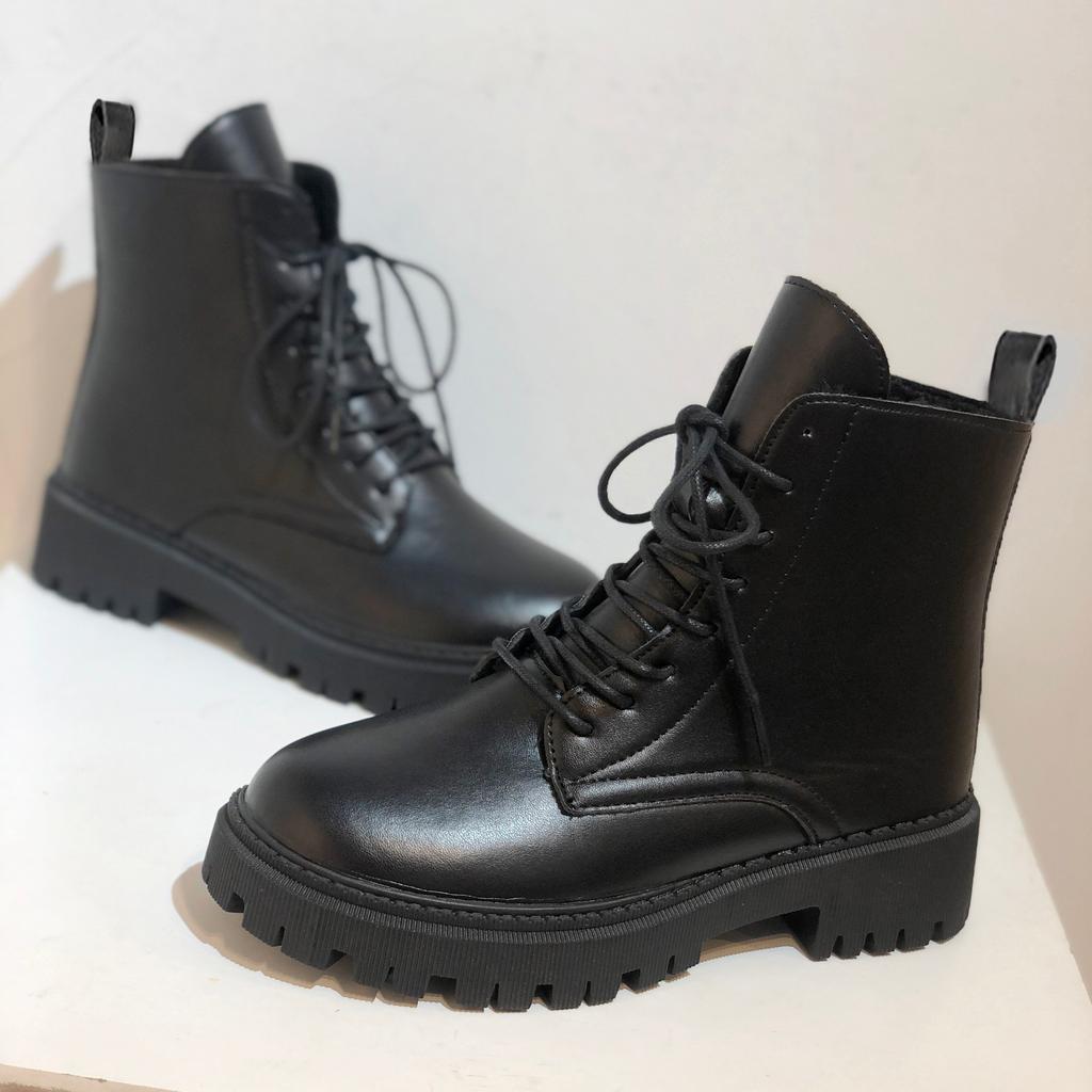 Foreign trade large size platform Martin boots women's British style 2025 autumn and winter new boots locomotive women's boots fashion short boots w