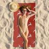 Microfiber Beach Towels Deer Animal Texture Thin Towel Sand Free Lightweight Quick Dry Big Travel Towels for Pool Bath Swim Yoga