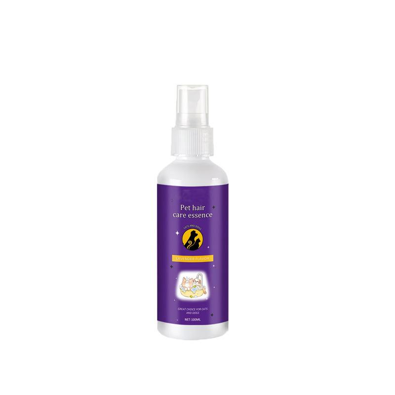 Spray Lisciante e Detergente per Animali Domestici a Base Vegetale - Spray Naturale per la Toelettatura e il Districamento per Cani e Gatti con Pelo Morbido e Liscio