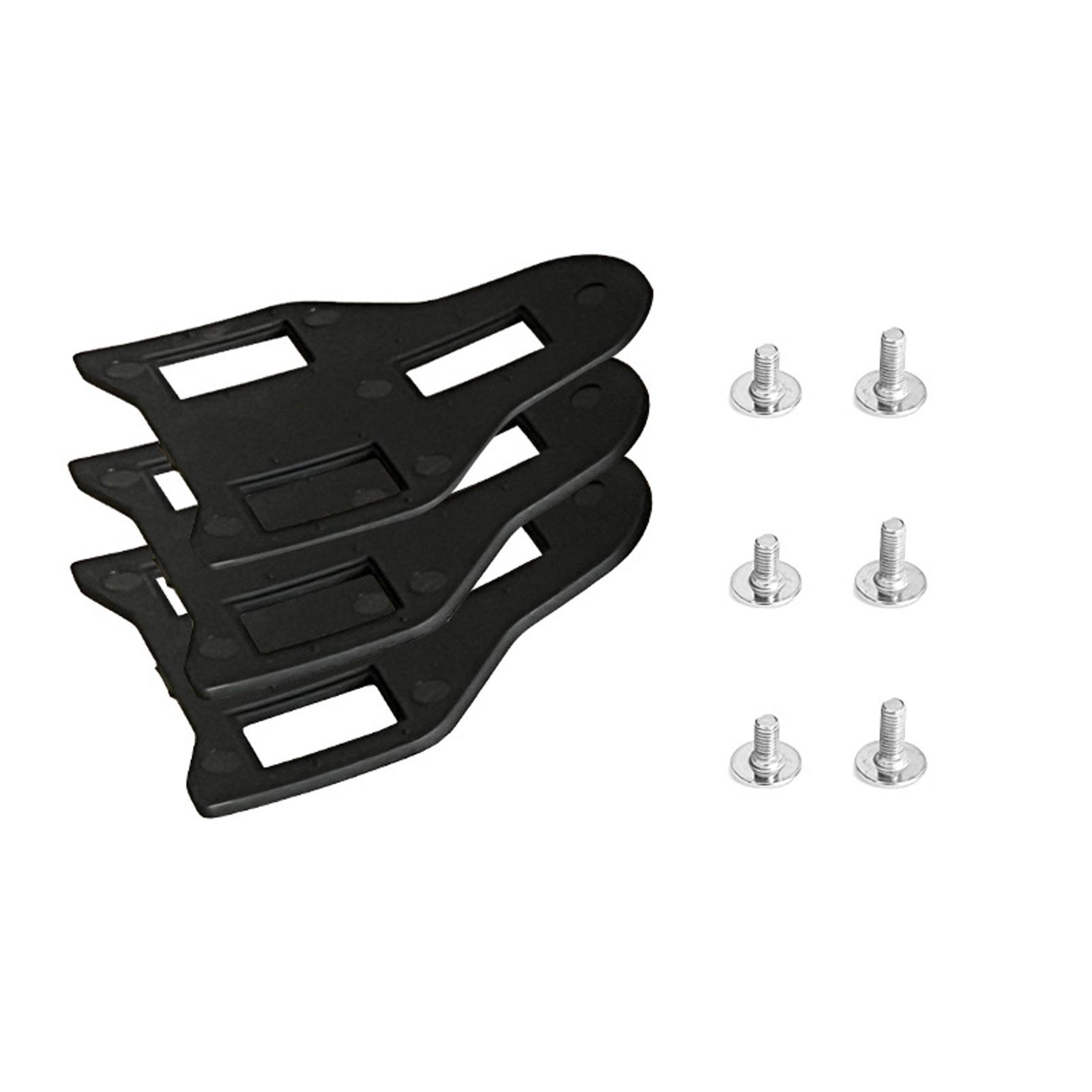 Road Bike Cleat Shim Kit, Cleat Spacer Set with M5 Screws for SPD SL Cleats, Leg Length Discrepancy Correction Black чёрный