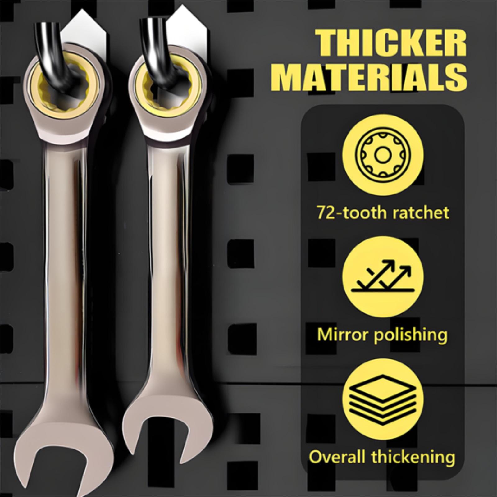 

Black Coated Ratchet – Industrial Grade Compact Double-Ended Auto-Reverse Bidirectional Labor-Saving Wren 18mm One Size