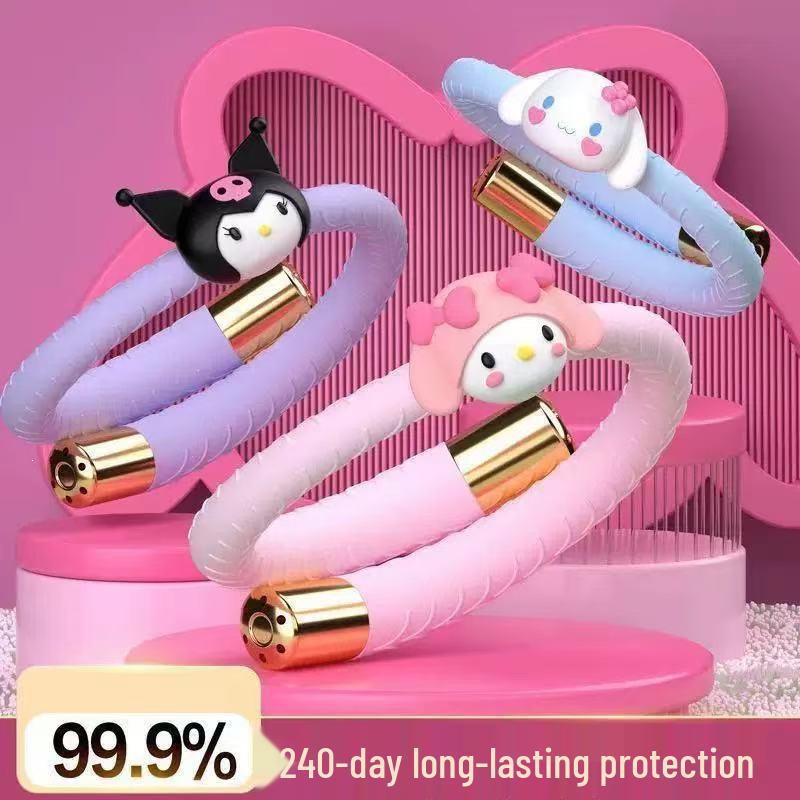 Sanrio Kuromi Mosquito-Repellent Wristband for Kids & Adults with Essential Oils