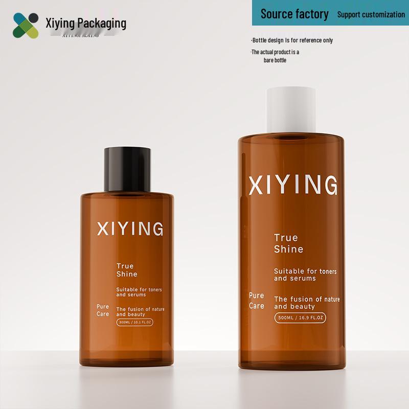300-500ml PET Flat Shoulder Hydrosol & Toner Shampoo Bottle No