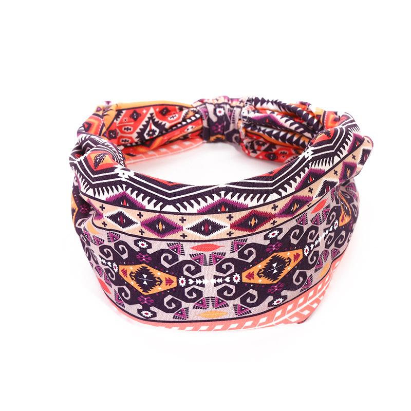 Široké čelenky pro ženy Vázaná čelenka Africké dámské zábaly na hlavu Pružné doplňky do vlasů Pásky Barviva na kravaty 4 balení