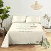Bed Sheet Set 240x220 Christmas Tree With Pillowcase Letter Green For Single Double Beds Kids Adult 3D Bedding Texile Twin Full