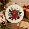 Santa Claus Christmas Embroidery Kit Handmade DIY Embroidery Kit Xmas Embroidery Craft Set  Indoor