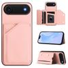 For iPhone Air Case Card Holder Kickstand Skin-Touch Phone Cover with Wrist Strap