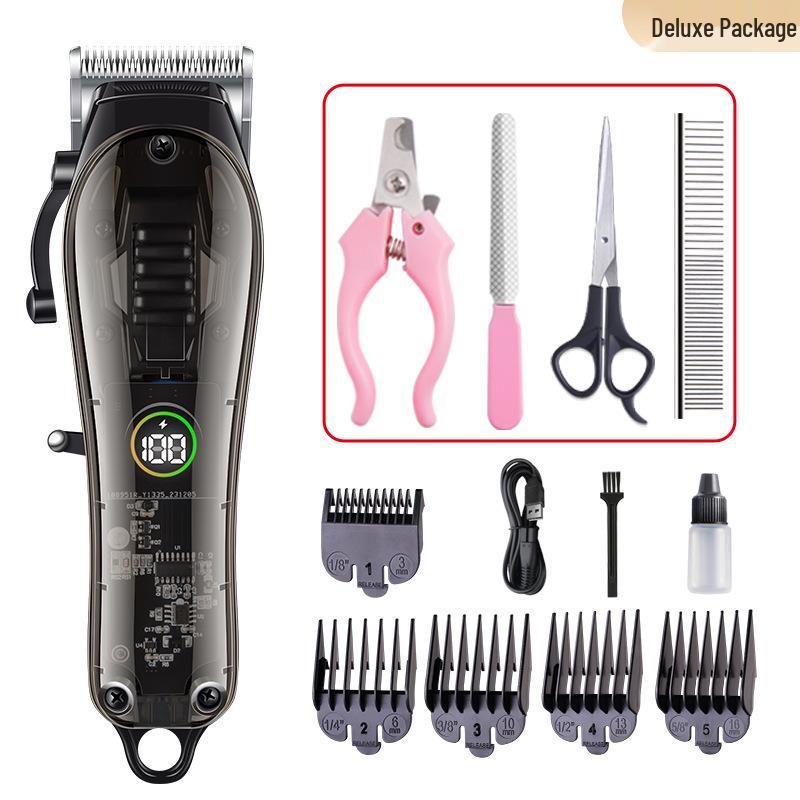 High-Power Pet Hair Clipper with Fine Steel Blade for Cats and Dogs