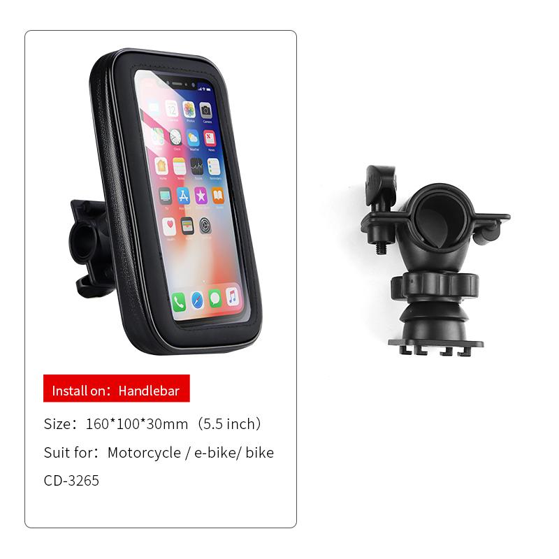Universal Waterproof Riding Bike Phone Holder Mobile Phone Holder Motorcycle Phone Holder Manual clip