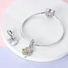 Copper Flower Serie Charms Beads Sunflower Tulip Pendants Fit Original Pan Bracelet Making Fashion Jewelry
