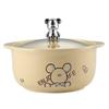 Dorian Ceramic Bear Instant Noodle Bowl with Lid