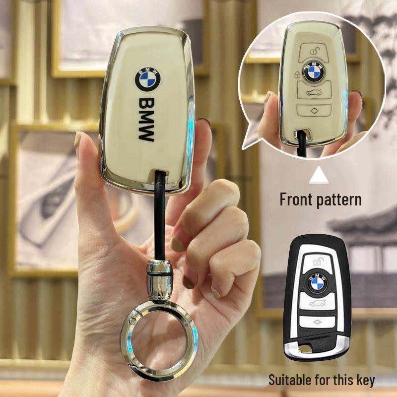 BMW Key Cover for 3, 5, X1, X2, X3, and X5 Series - Fits 1 Series, 320li, 325li, 530 Models.