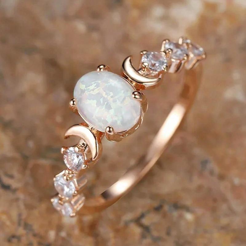 1 PC Fashion Cubic Zirconia Ring For Women For Wedding Engagement Party Jewelry Valentine's Day Gift
