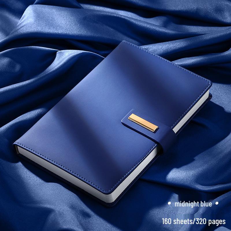 High-End Custom Business Notebook Gift Set with Logo Printing A5 - 160 sheets, 320 pages синий