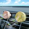 Car Fan USB Fan Air Outlet Lighting LED Creative Car Accessories Three-speed Mini Convenient Fan Car Electrical Appliances