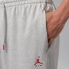 Men's Jordan Brooklyn Knitted Sweatpants Men's Light Gray/Color/University Red Moderate