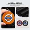 For Volvo 2Pcs Leather Car Coaster Water Cup Slot Mat Anti-slip Pad Xc60 Xc90 V40 V60 S60 V50 V90 S80 C40 XC40 V70 XC70 C30