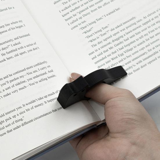Porte-livre Pouce de Chat Porte-page en Plastique pour Lecture Mains Libres Marque-page Portable Cadeau pour Amateurs de Livres Accessoires de Support de Lecture