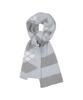 THE COLDEST MOMENT Tcm Stripe Argyle Muffler (Grey)