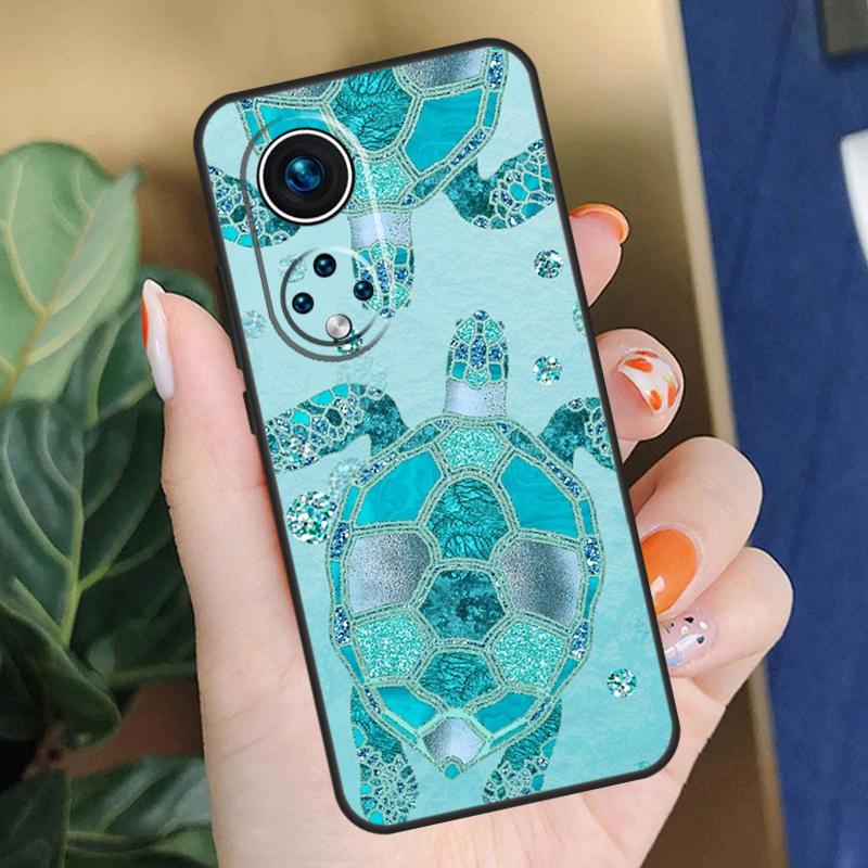 Cute Sea Turtle Case For Honor 200 Pro X9b X9a X8b X8a X8 X9 X9c 50 70 90 Lite Honor Magic 5 6 7 Pro Cover